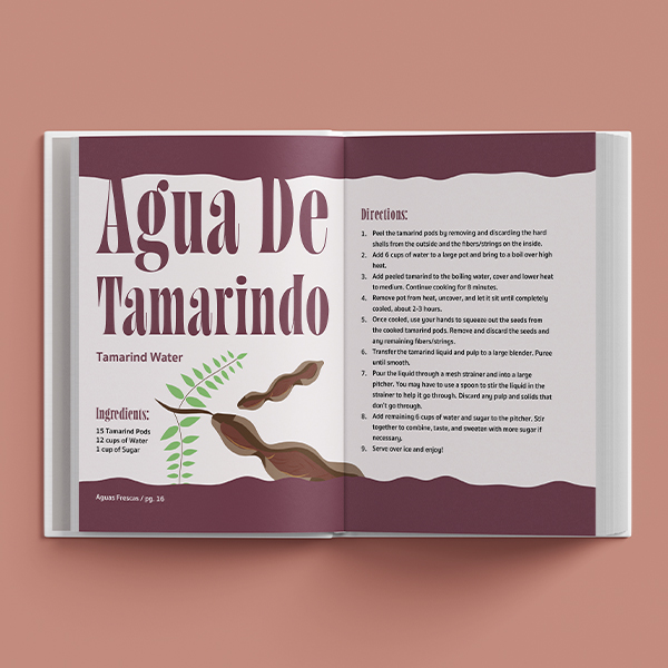 Agua De Tamarindo Book Spread